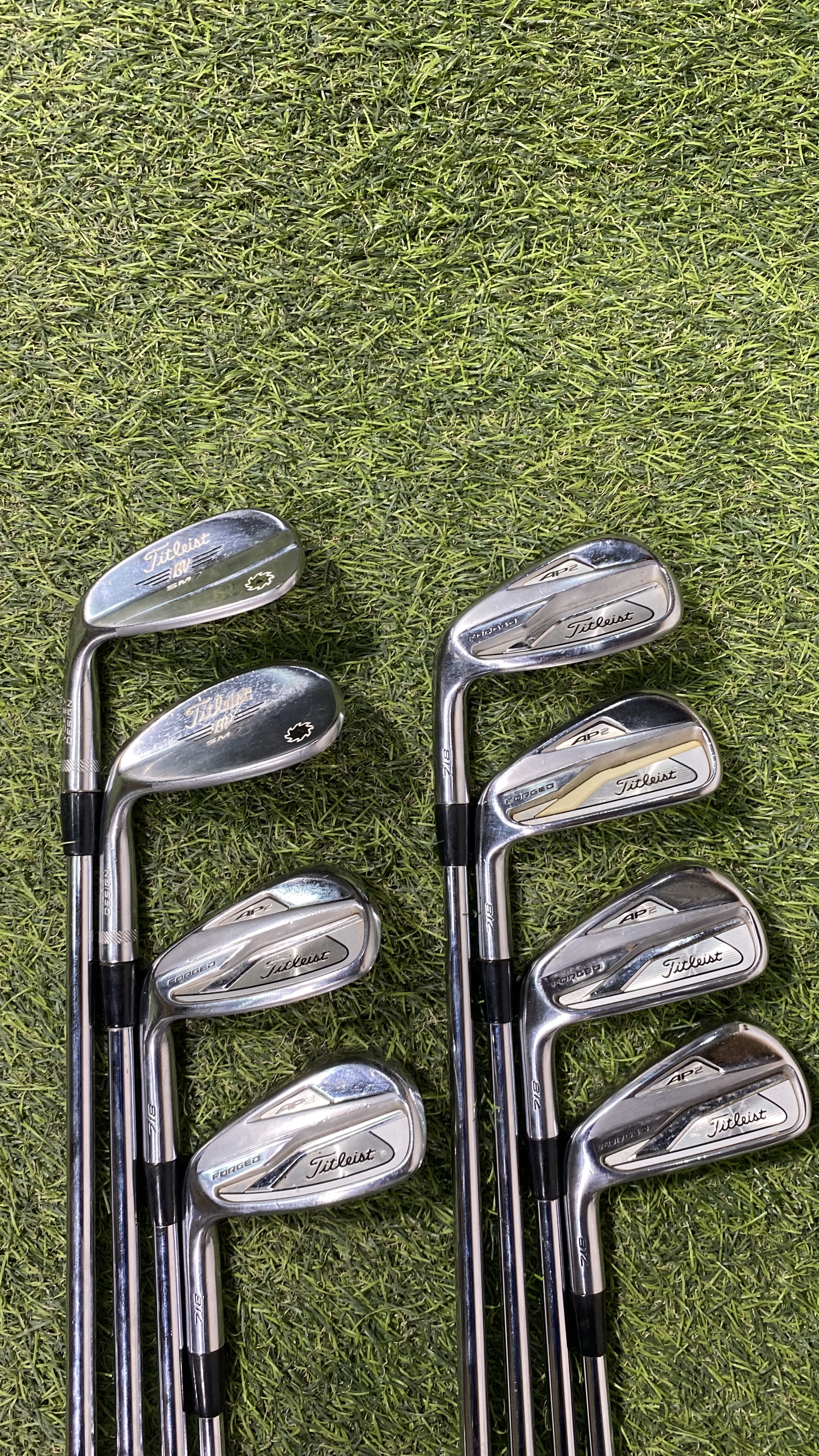 Left Handed Titleist AP2 Steel Iron Set