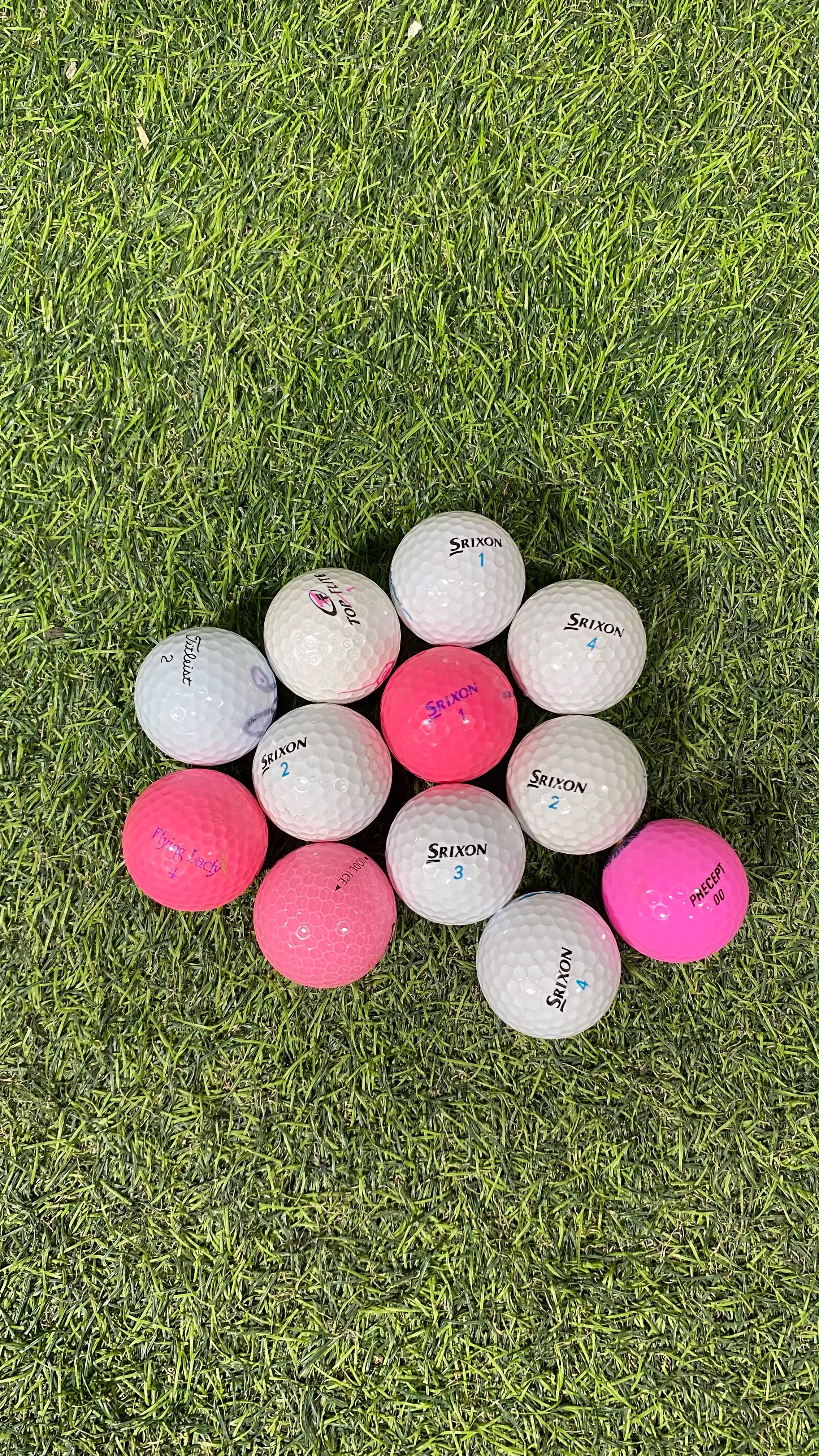 Ladies Mixed Golf Balls - 12 Pack